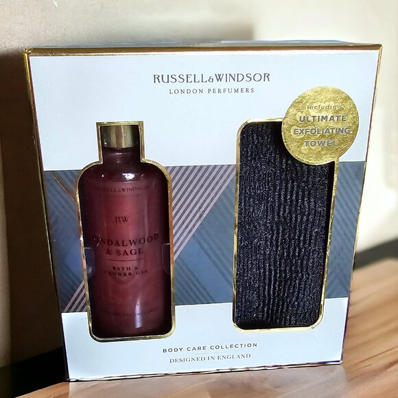 NIB RUSSEL & WINDSOR Of London "SANDALWOOD & SAGE" Body Care Collection - Picture 1 of 5